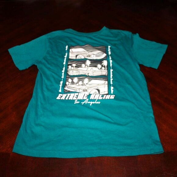 Eighty Eight Teal “Extreme Racing LA” Graphic Tee - Size 14 - Picture 6 of 6